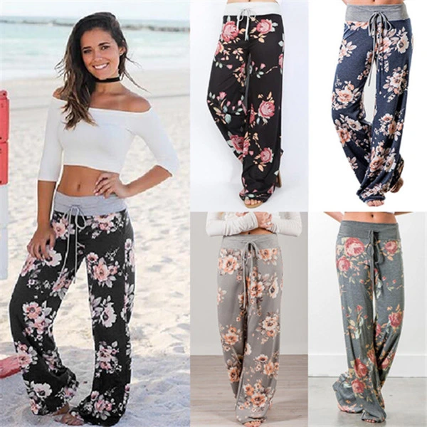 Beautiful and Fancy Printed Women′s Long Pants/Trousers