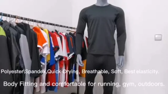 Pantaloni da corsa fitness da palestra per uomo personalizzati Pantaloni sportivi a compressione ad asciugatura rapida