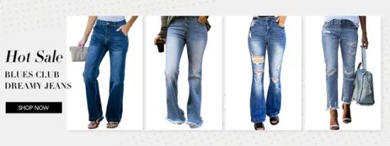 2022 nuovi jeans da donna in denim elasticizzato a vita alta con foro strappato blu strappato